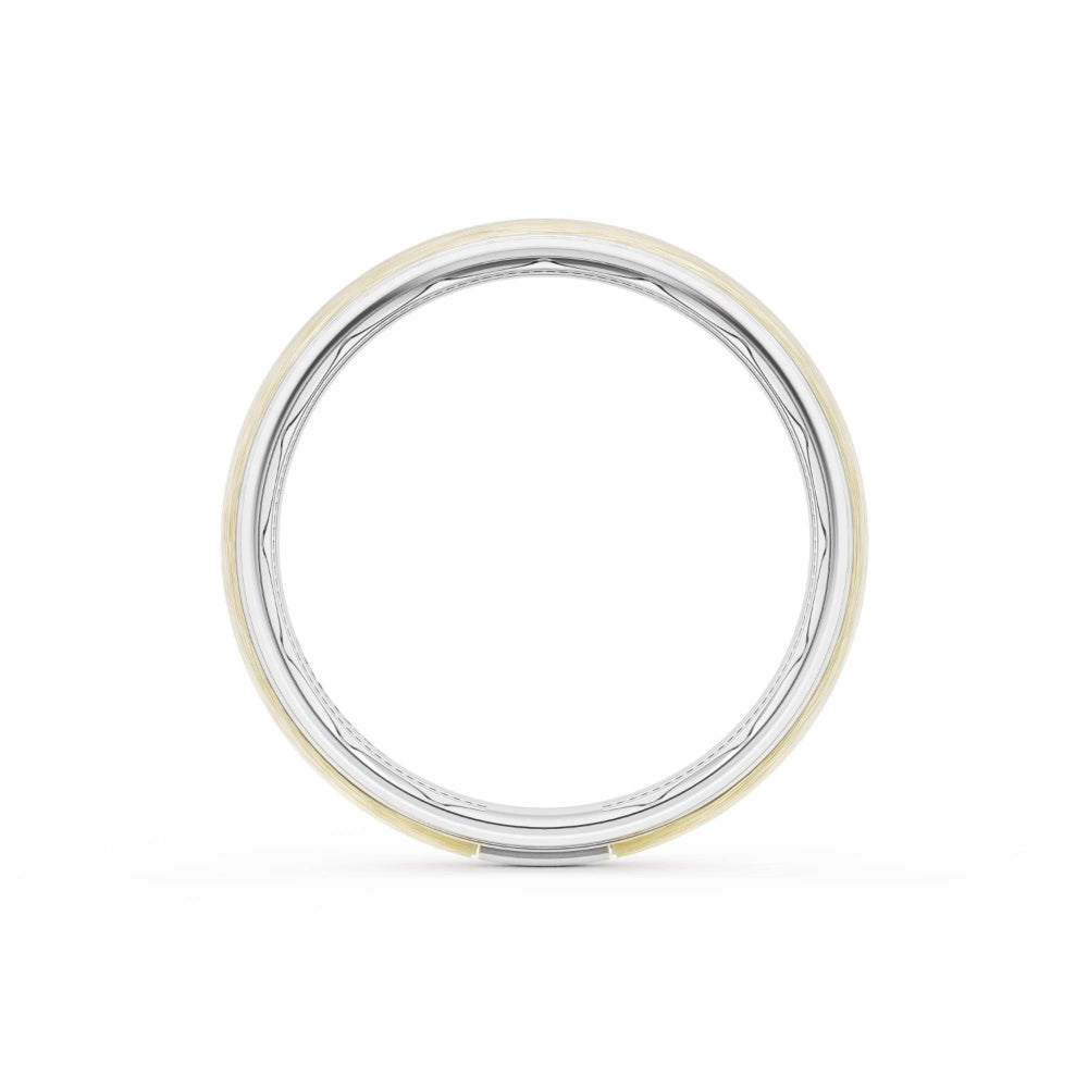 Tacori Classic Wedding Band in Platinum & 18kt Yellow Gold
