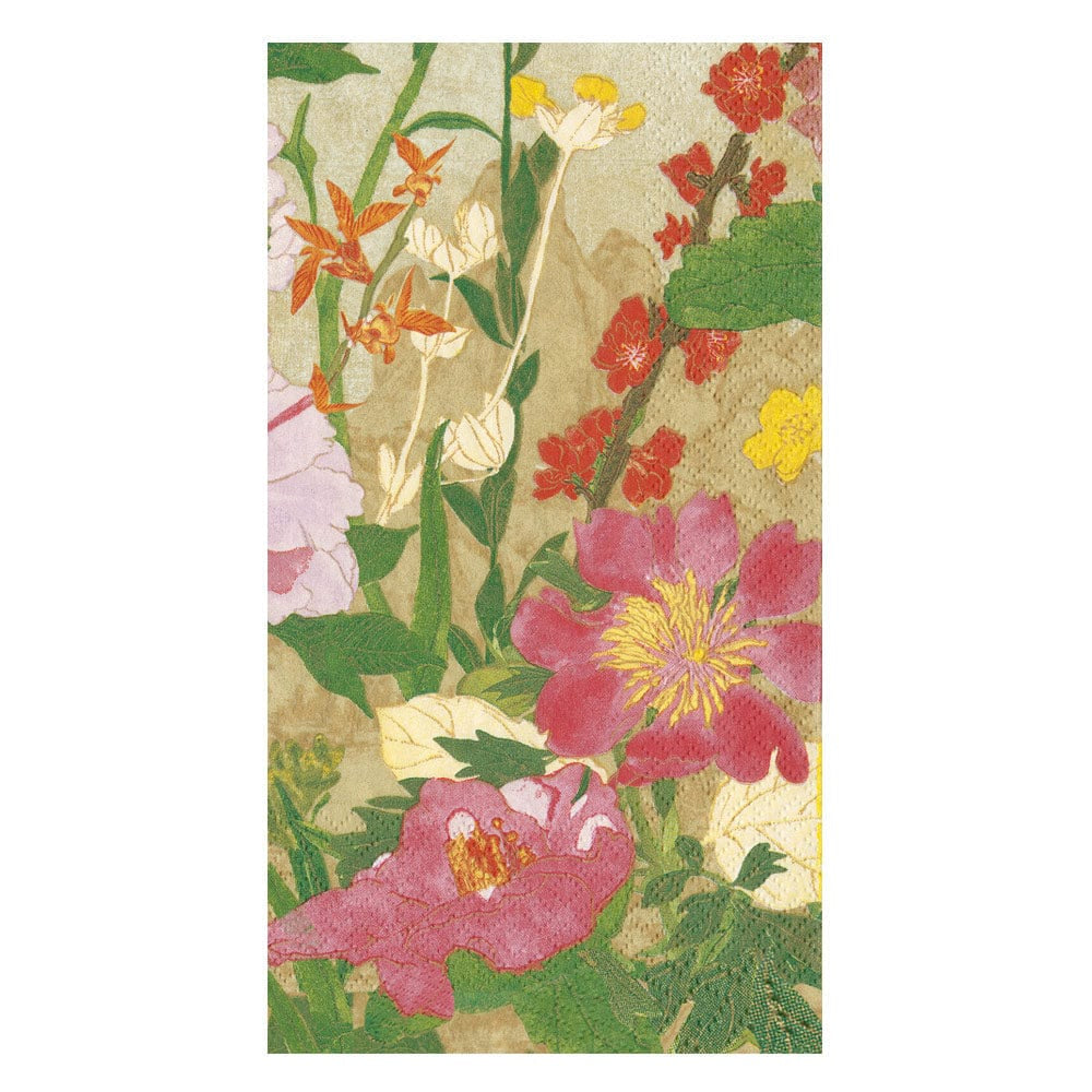 Caspari Mountain High Paper Guest Towel Napkins - Package of 15