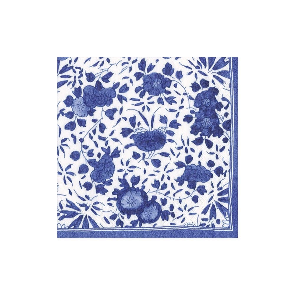 Caspari Delft Blue Paper Cocktail Napkins