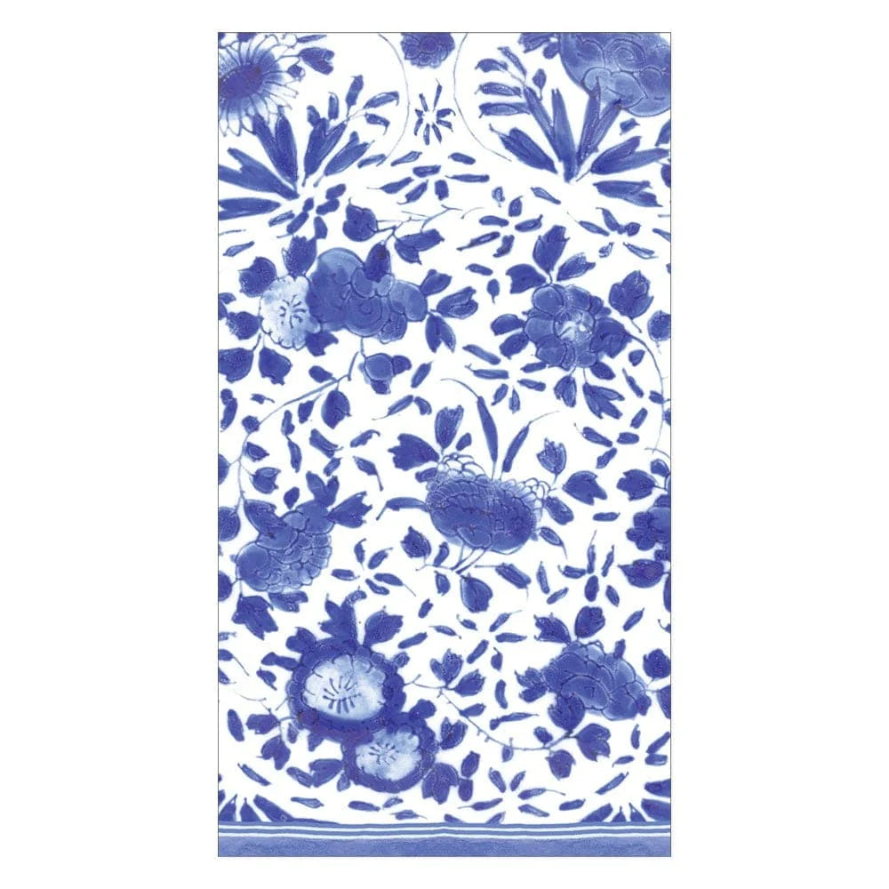 Caspari Blue Delft Paper Guest Towel Napkins