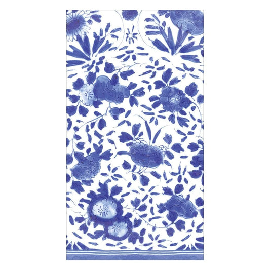 Caspari Blue Delft Paper Guest Towel Napkins