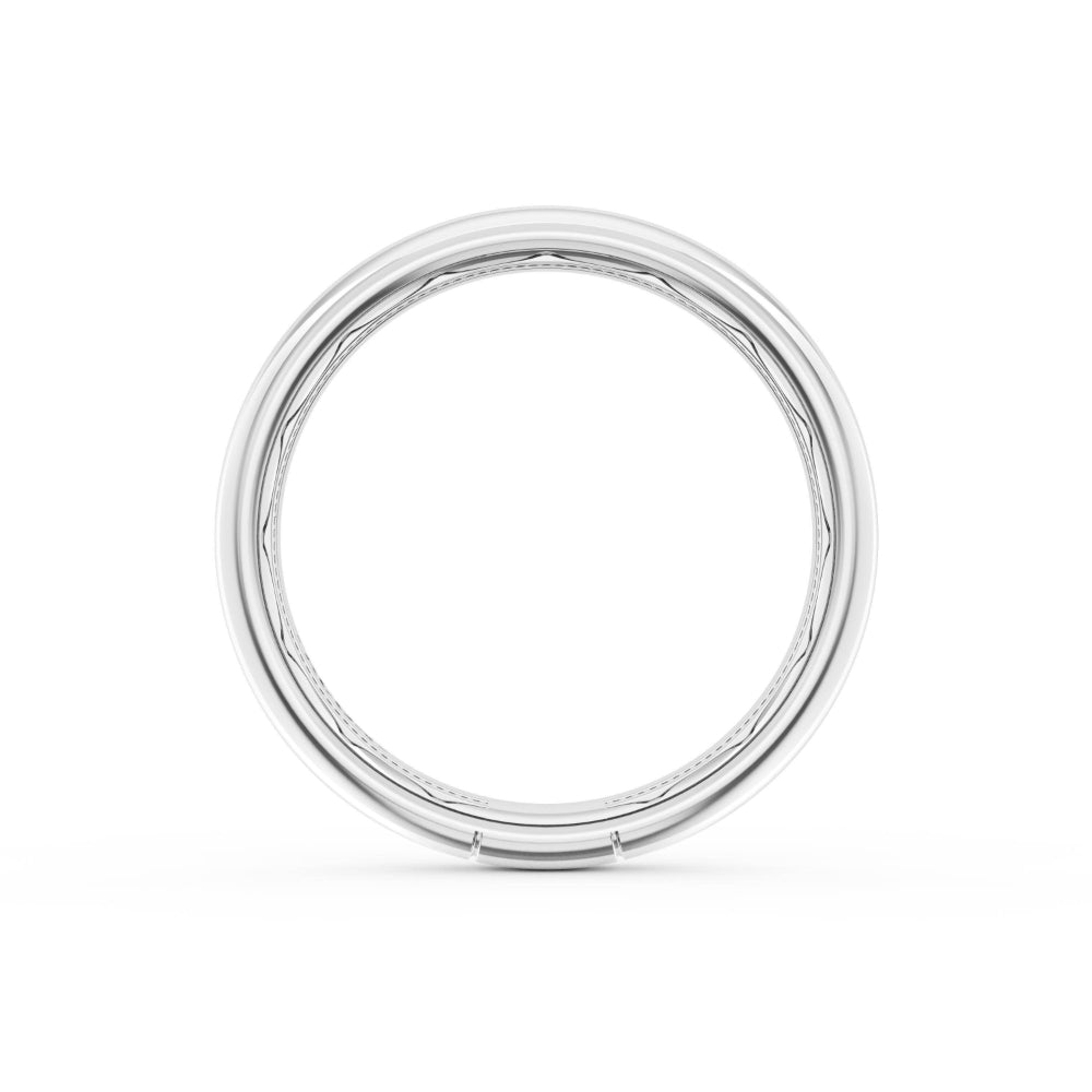 Tacori Platinum Rounded High Polish Black Diamond Wedding Band