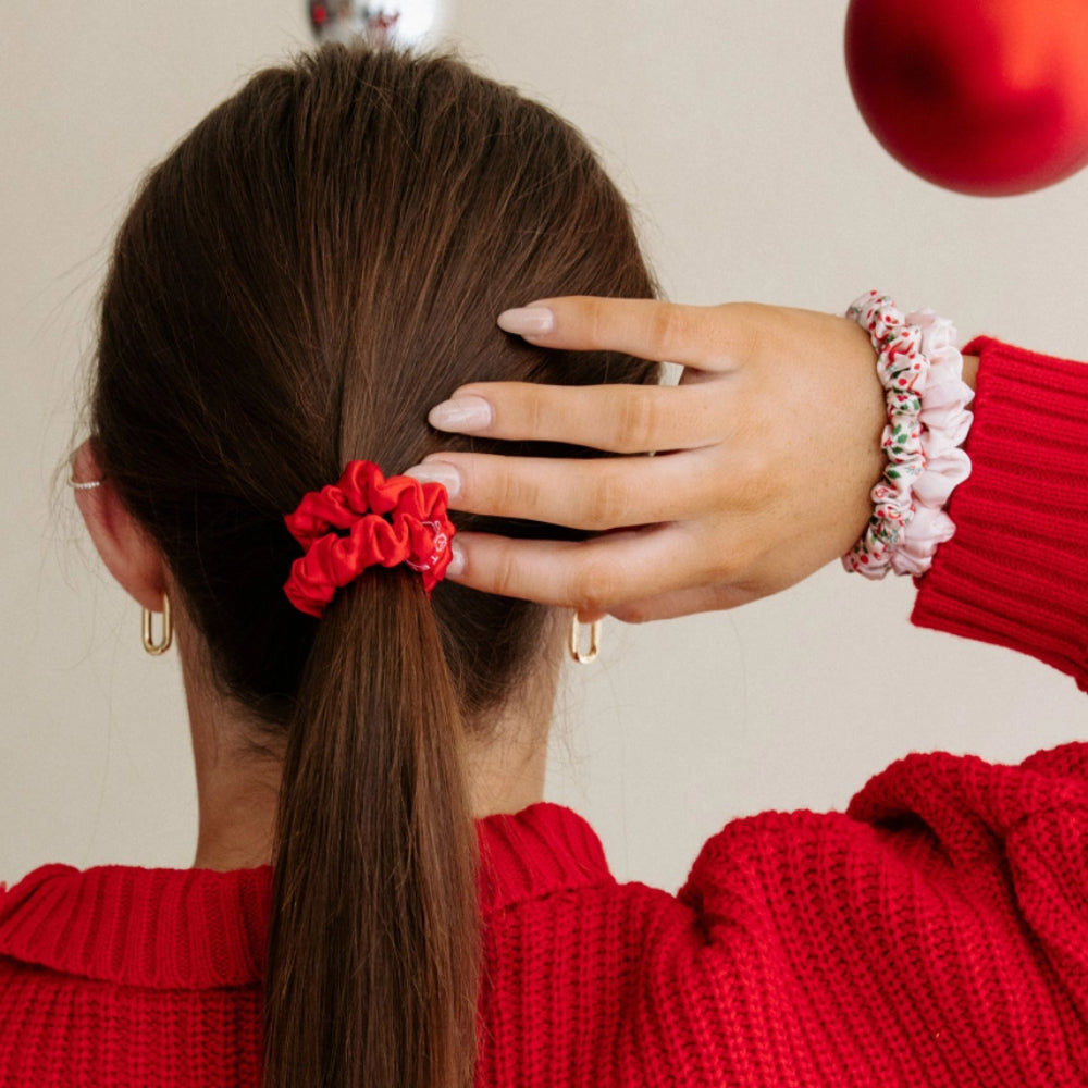 TELETIES Silk Hair Scrunchies - Holiday 2025
