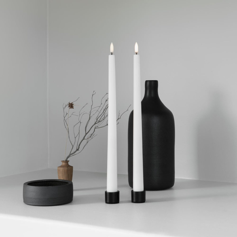 Uyuni Lighting LED Slim Taper Candles "0.9 x 12.6" - Set of 2