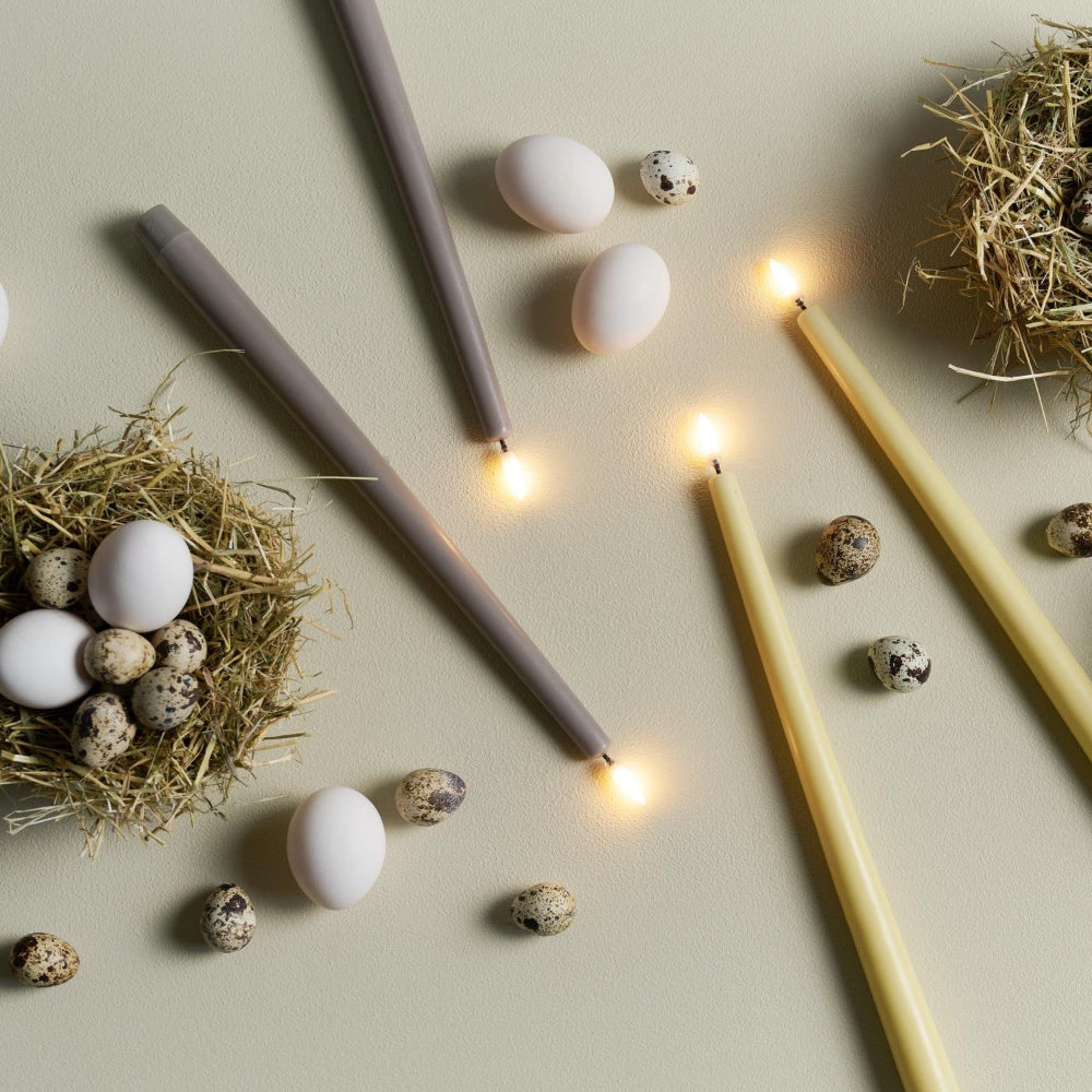 Uyuni Lighting LED Slim Taper Candles "0.9 x 12.6" - Set of 2