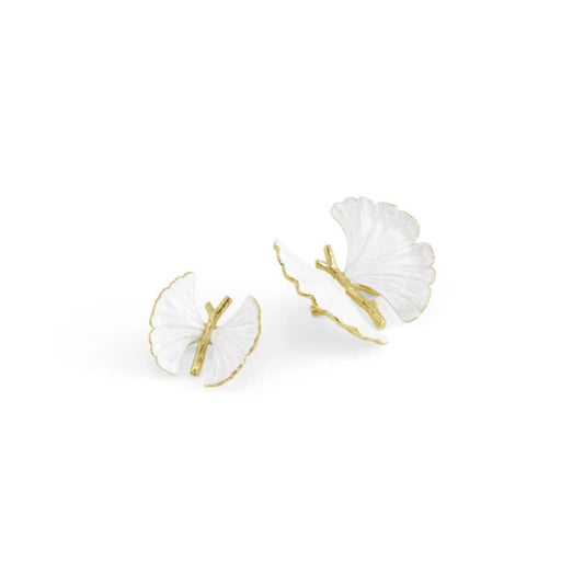 Michael Aram Butterfly Ginkgo Gold Decorative Objects-Set of 2