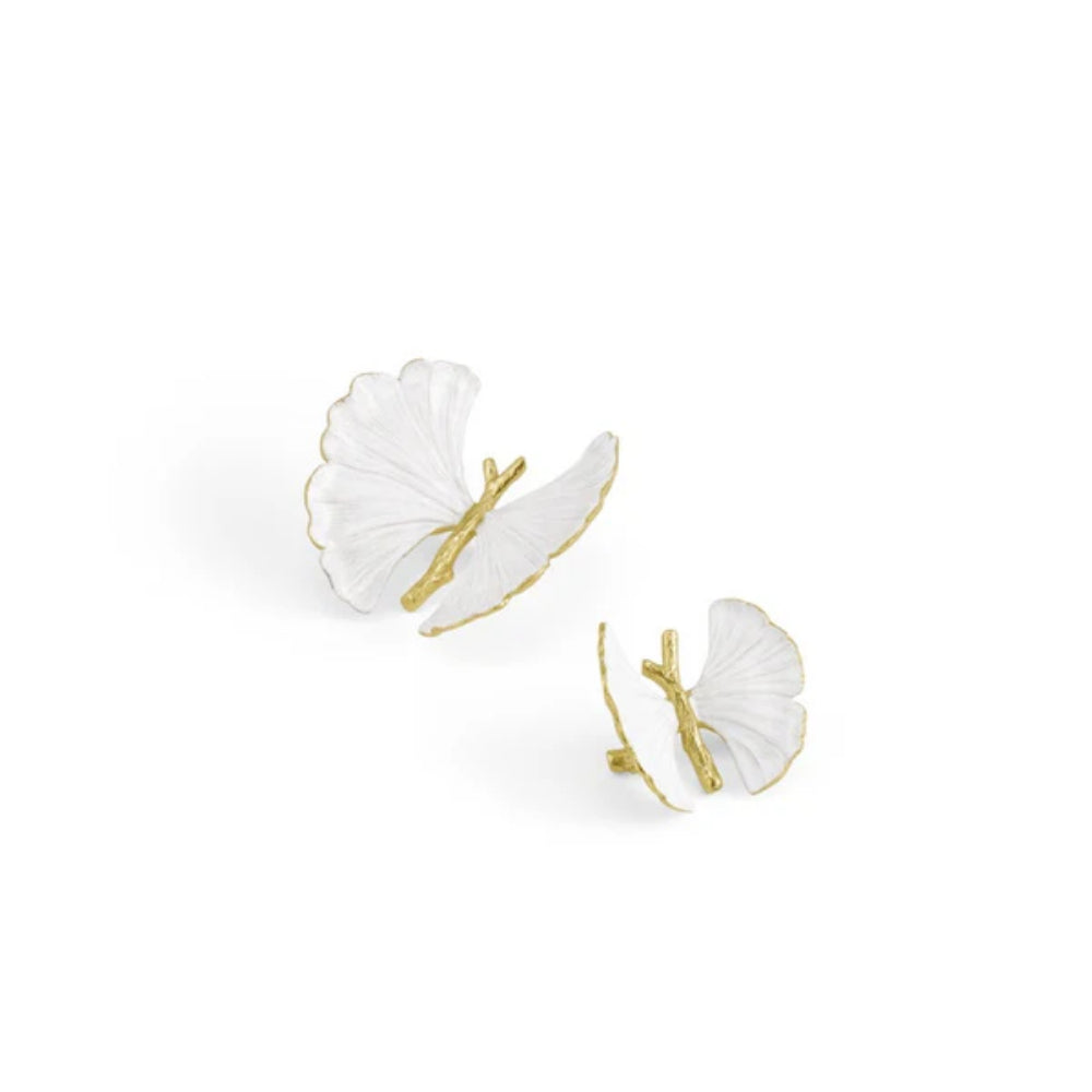 Michael Aram Butterfly Ginkgo Gold Decorative Objects-Set of 2