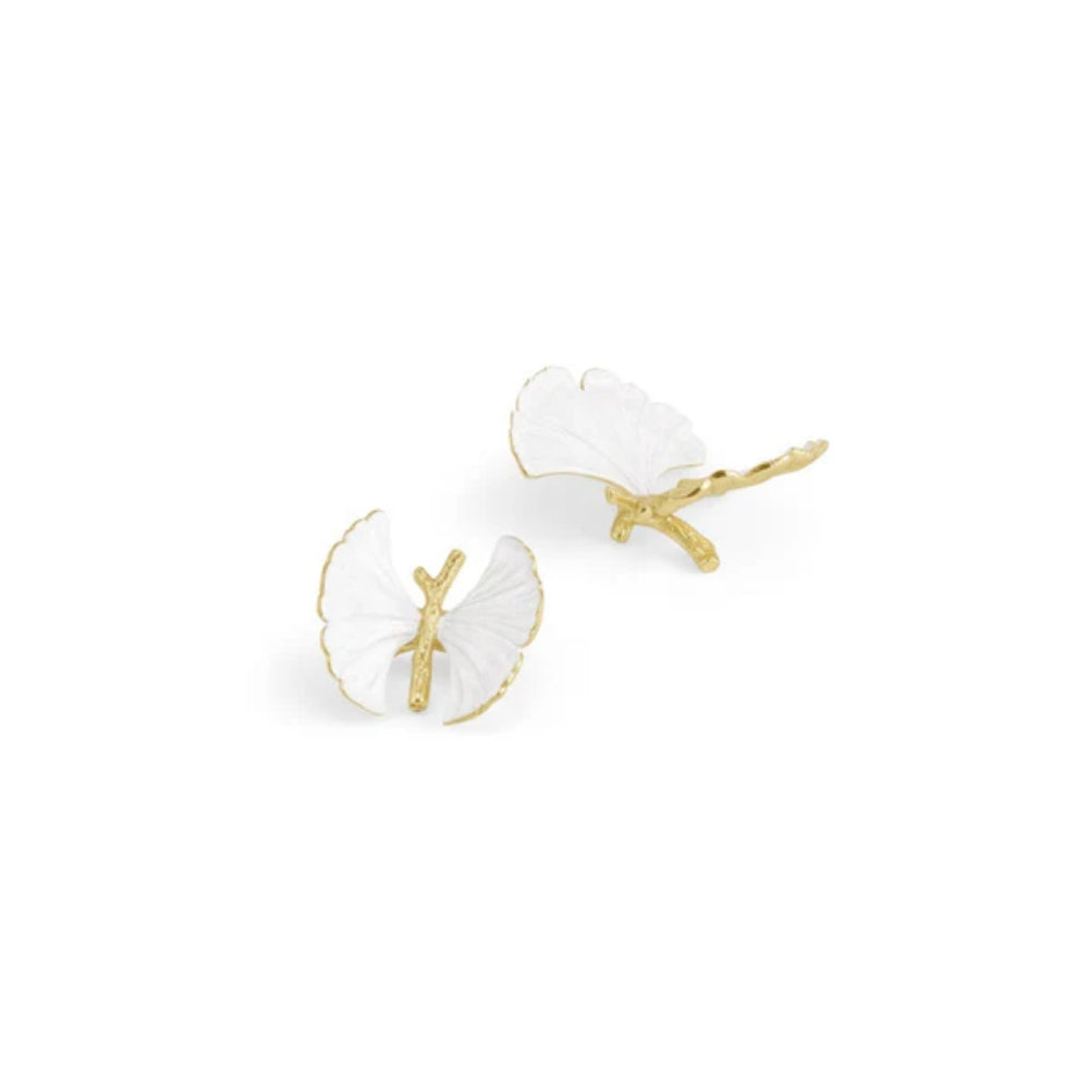 Michael Aram Butterfly Ginkgo Gold Decorative Objects-Set of 2