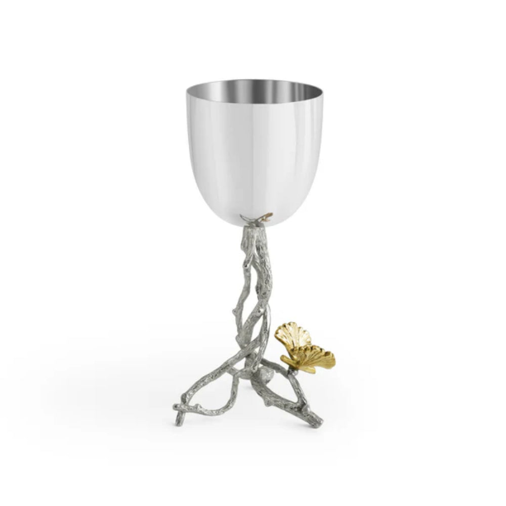 Micheal Aram Butterfly Ginkgo Luxe Kiddush Cup