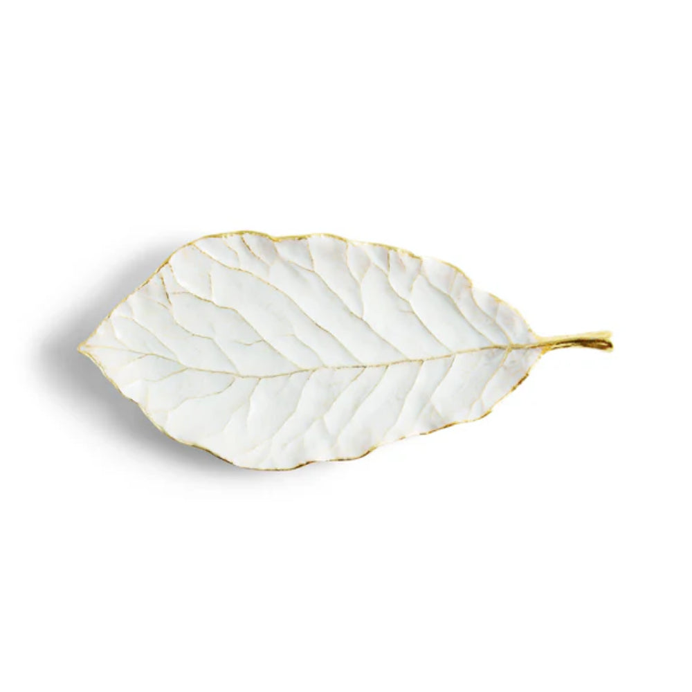 Michael Aram Winter Leaves Magnolia Dish