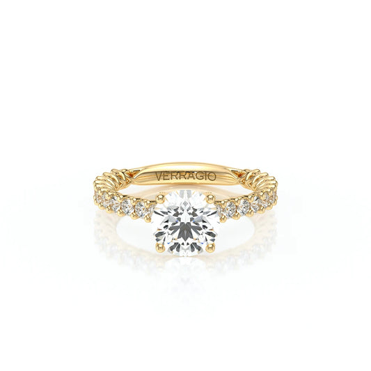 Verragio 18k Gold Lumino Collection Round Diamond Engagement Ring