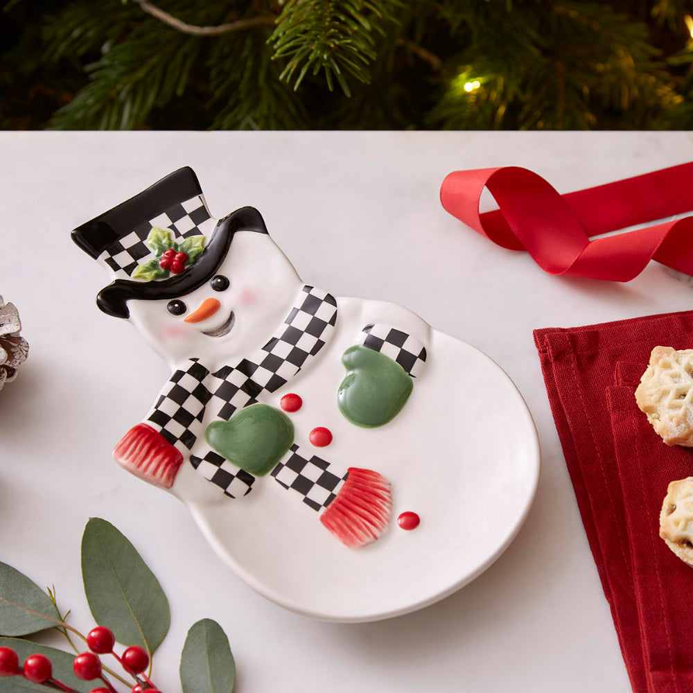 Spode Christmas Tree Black and White Snowman Dish – Smyth Jewelers