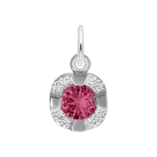 Sterling Silver Petite Birthstone Charm - January