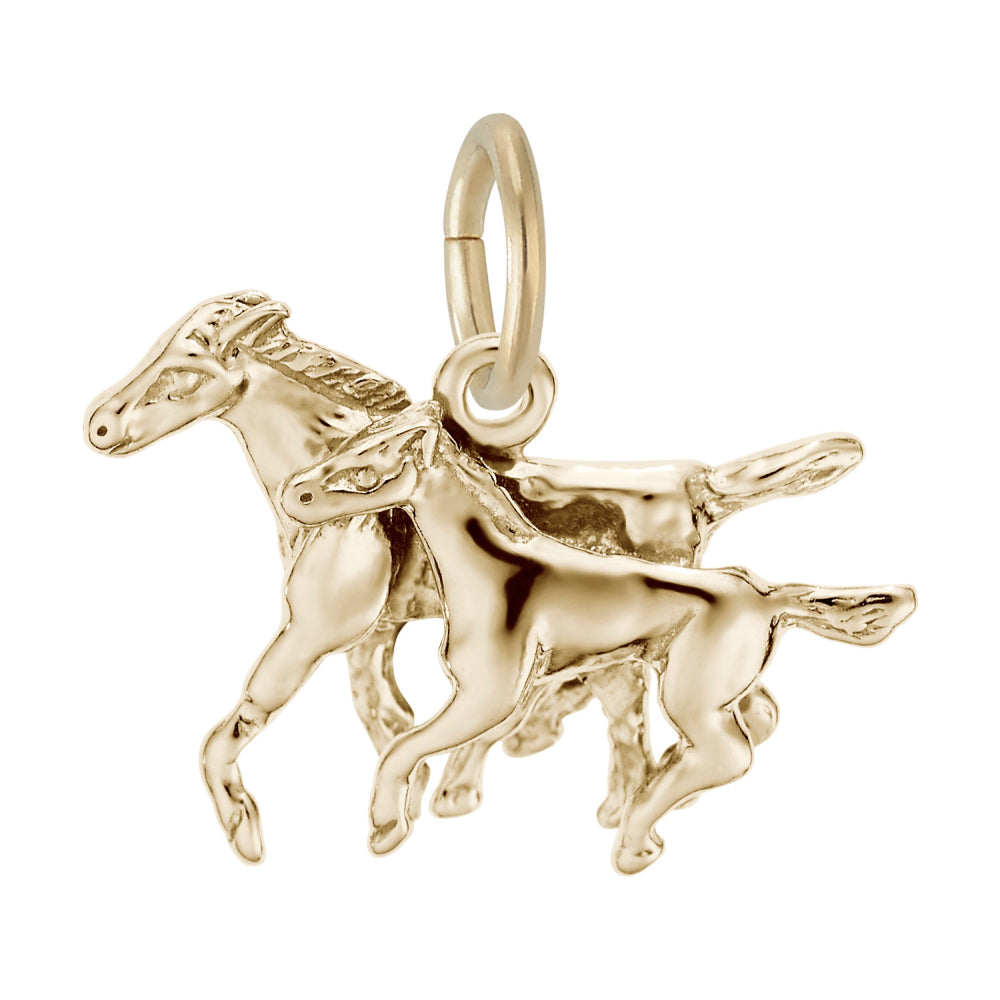 1861 Horse & Colt Charm