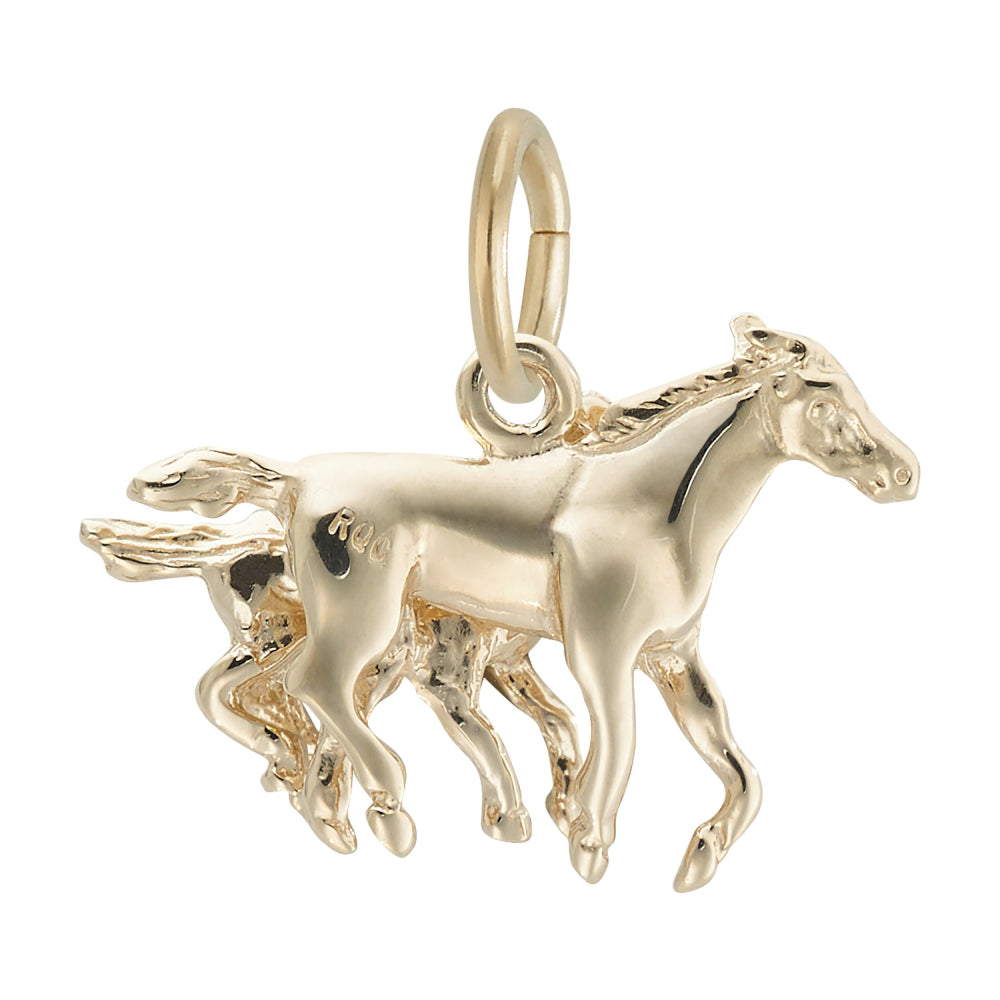 1861 Horse & Colt Charm