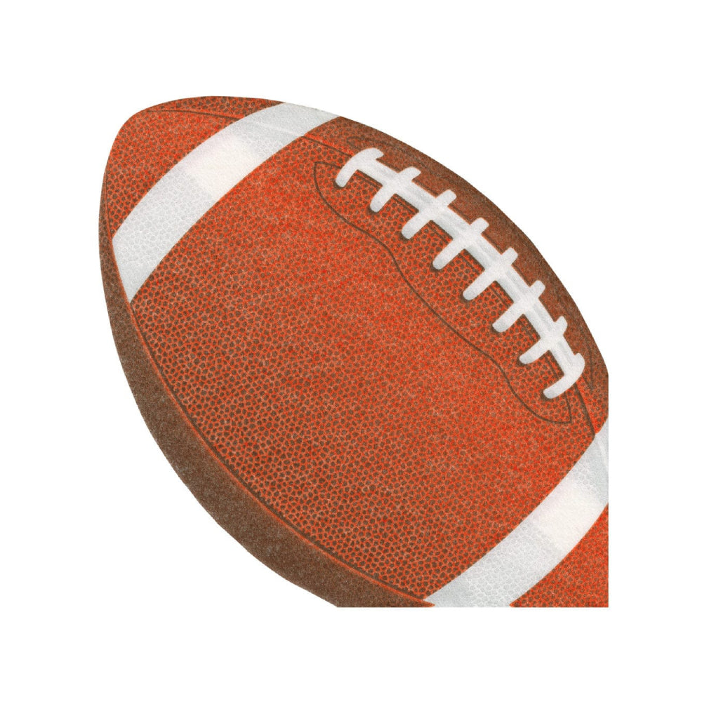 Caspari Football Die Cut Napkins - Pack of 15