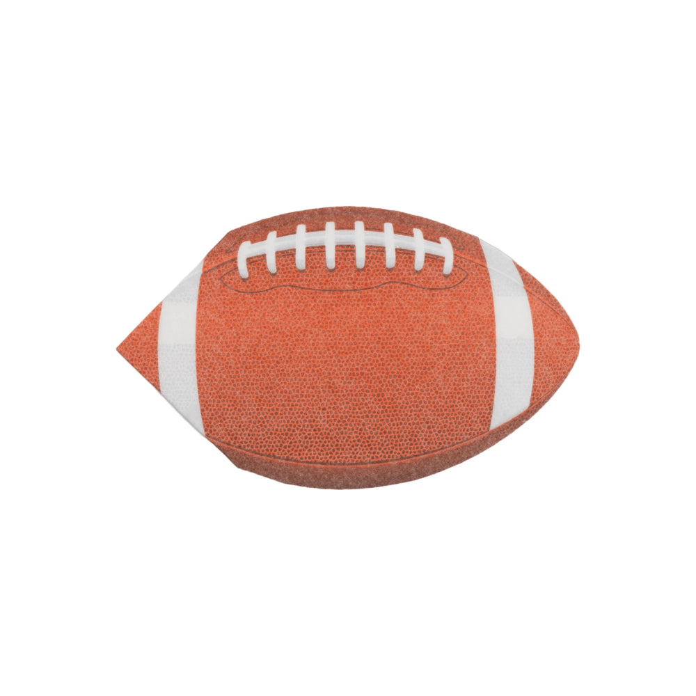 Caspari Football Die Cut Napkins - Pack of 15