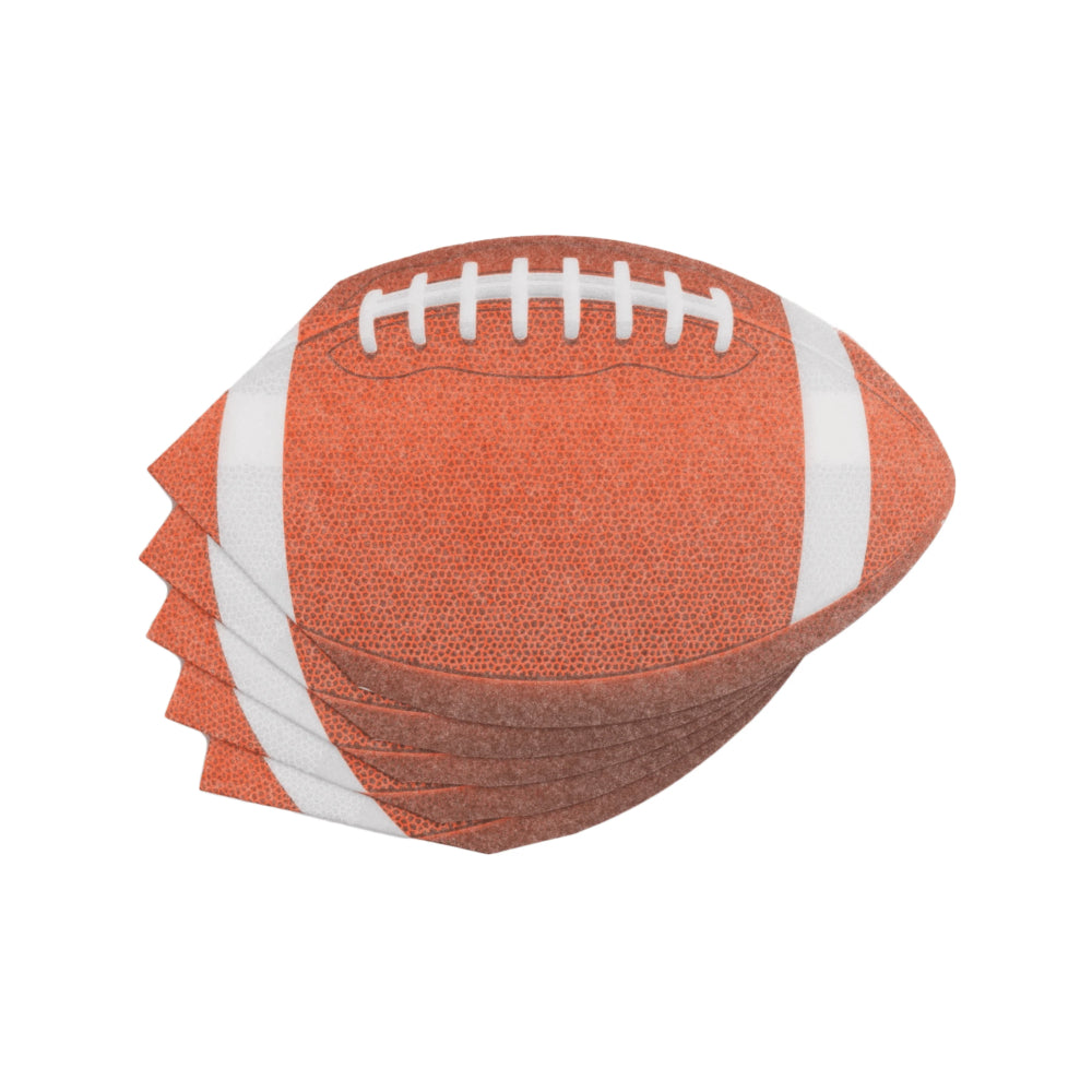 Caspari Football Die Cut Napkins - Pack of 15