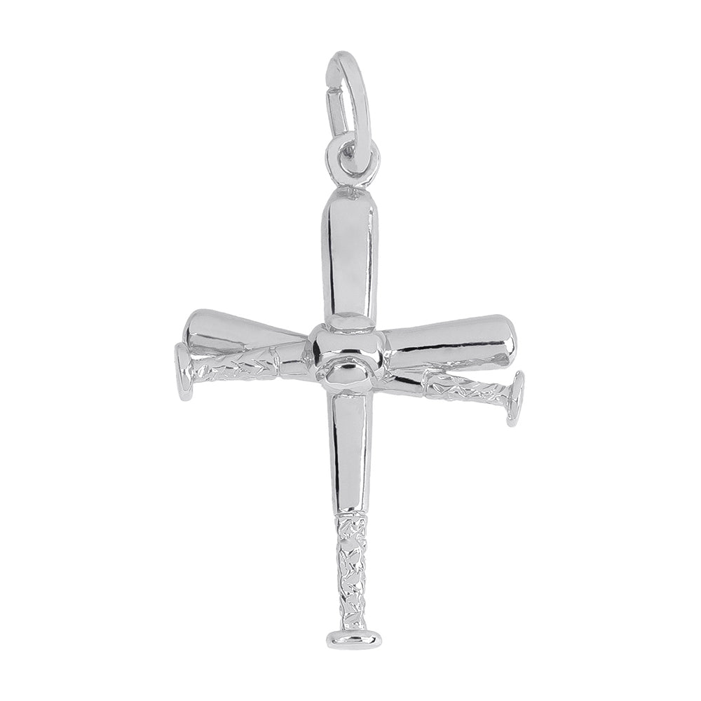 1891 Baseball Bat Cross Charm