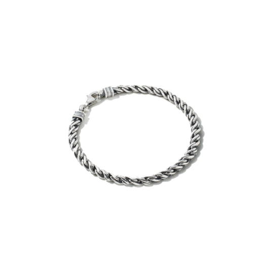 Scott Bros. Beck Rope Chain Bracelet In Oxidized Sterling Silver