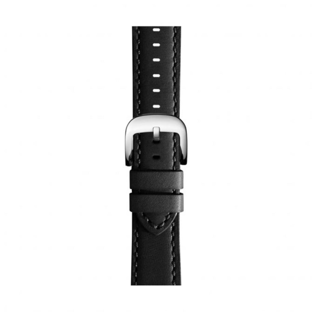 Shinola 24mm Black Leather Strap