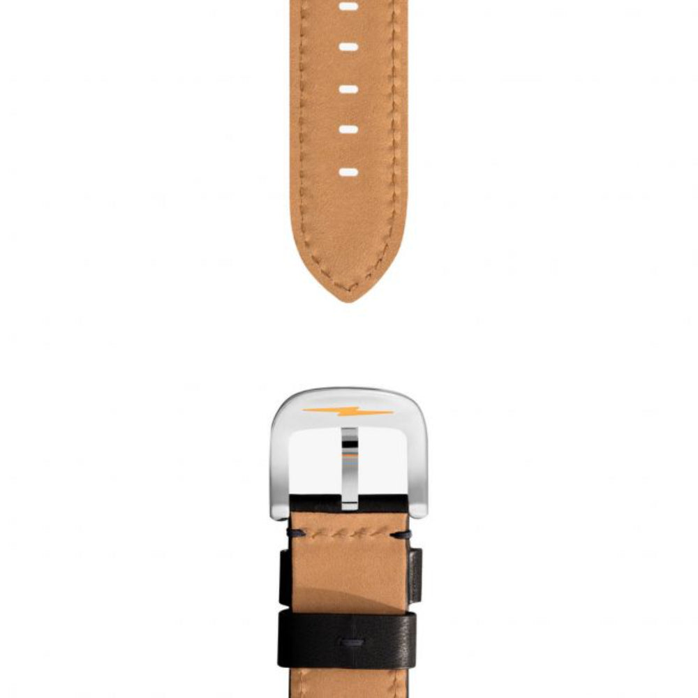 Shinola 24mm Black Leather Strap