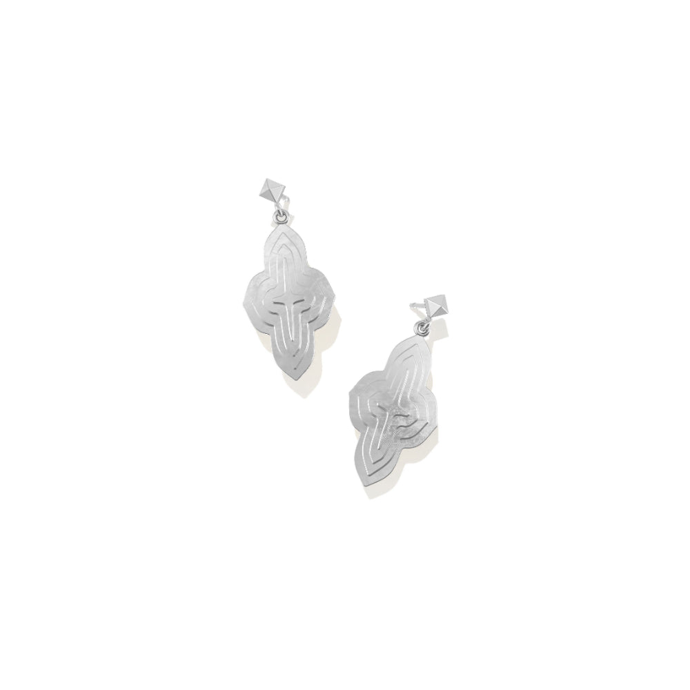 Kendra Scott Silver Abbie Metal Drop Earrings