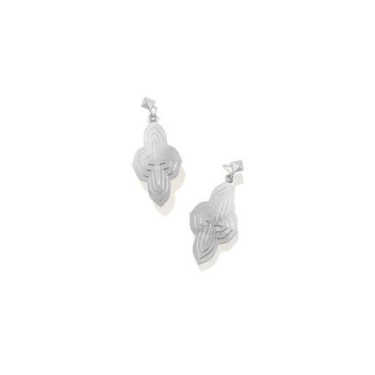 Kendra Scott Silver Abbie Metal Drop Earrings