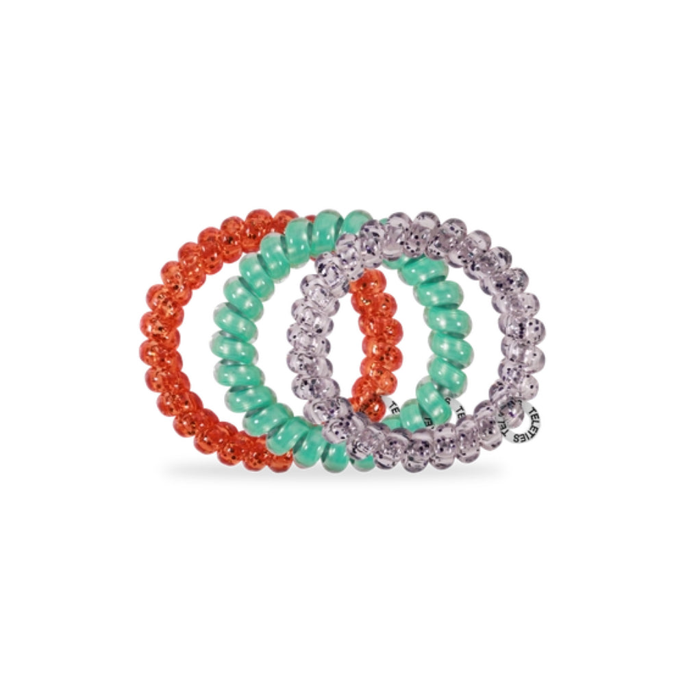 TELETIES Large Spiral Hair Coils Hair Ties - Holiday 2025