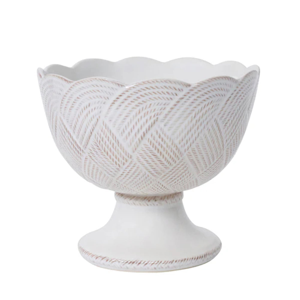 Juliska Le Panier Mystic Knot Footed Bowl - Whitewash