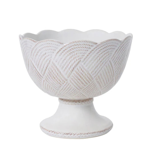 Juliska Le Panier Mystic Knot Footed Bowl - Whitewash