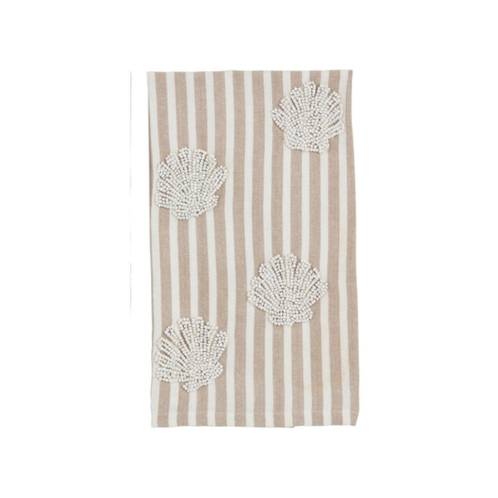 Mud Pie Sea Icon Beaded Towel