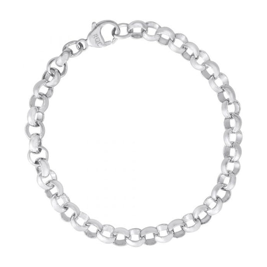 Sterling Silver Link Charm Bracelet, 7"