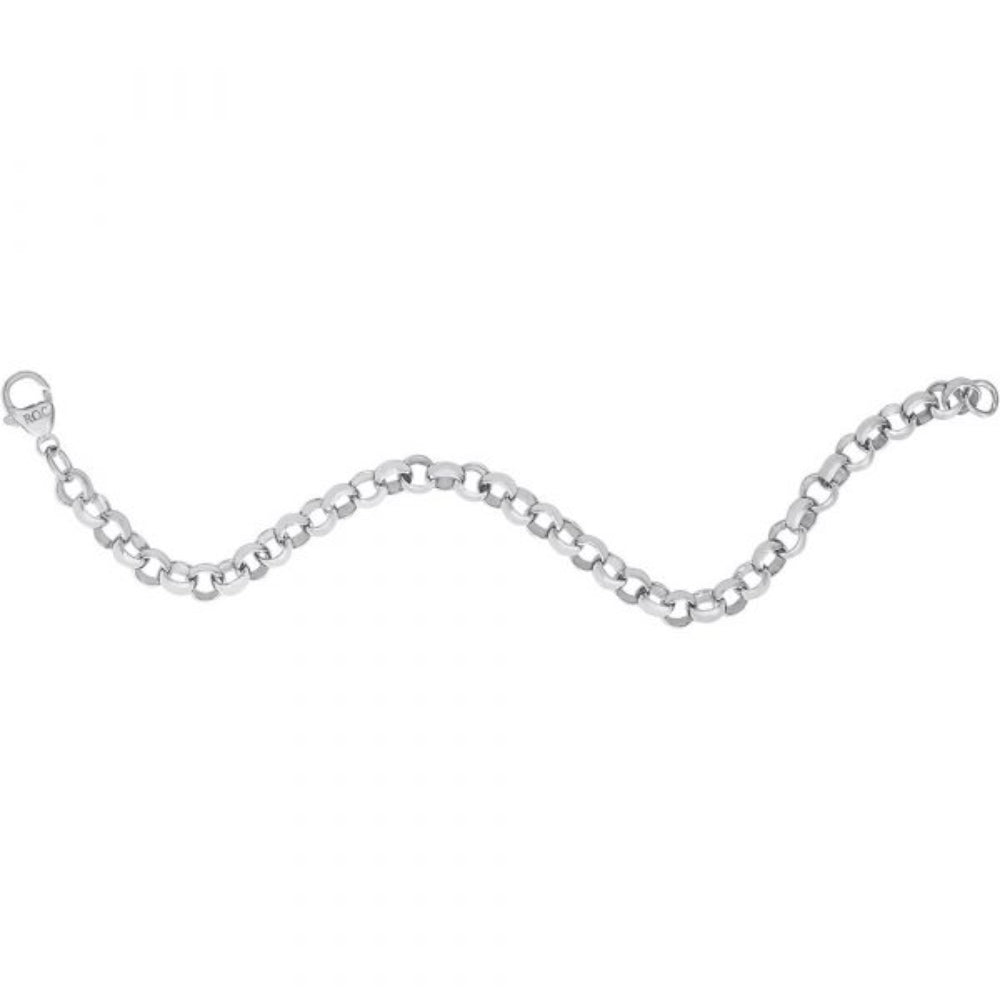 Sterling Silver Rolo Link Bracelet, 7"