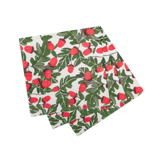Rock Flower Paper Holiday Paper Napkins - Set of 20