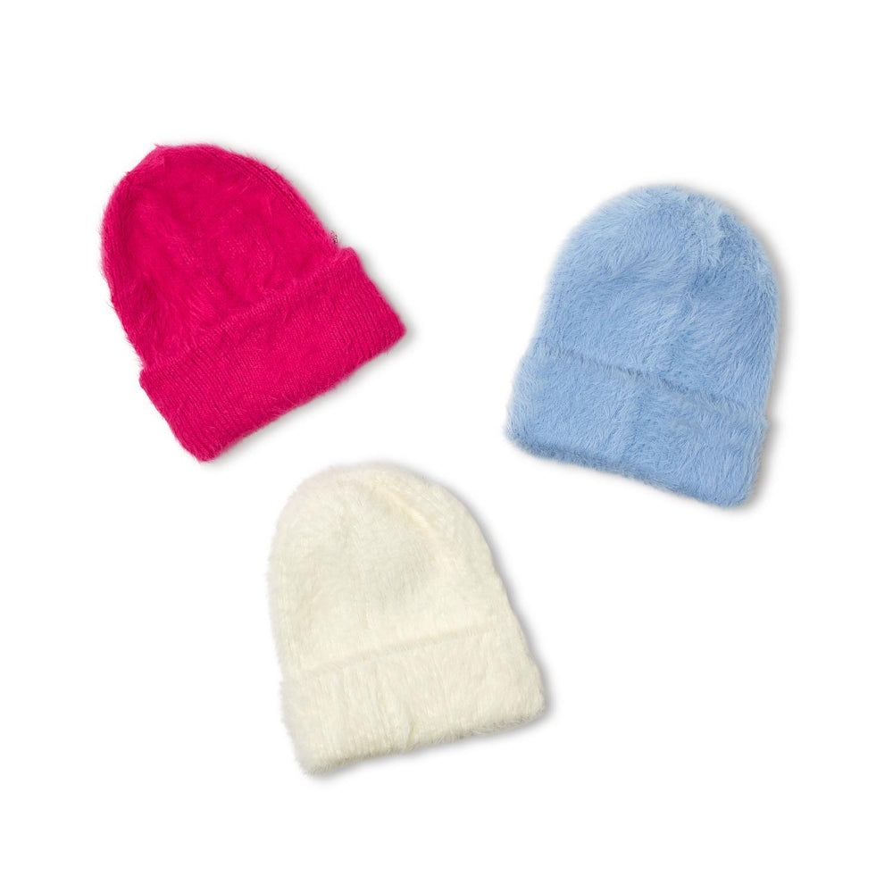Two's Company Headliner Faux Angora Beanie with Cuff