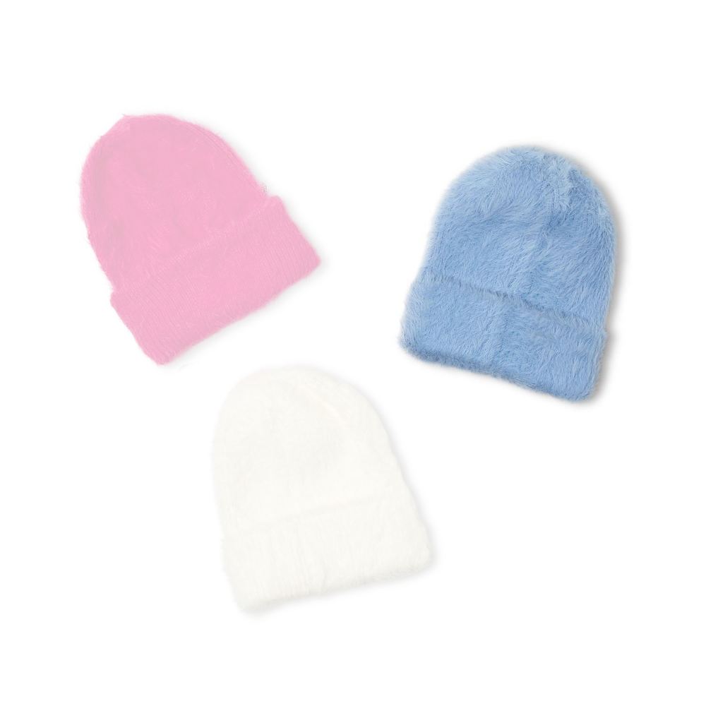 Two's Company Headliner Faux Angora Beanie with Cuff