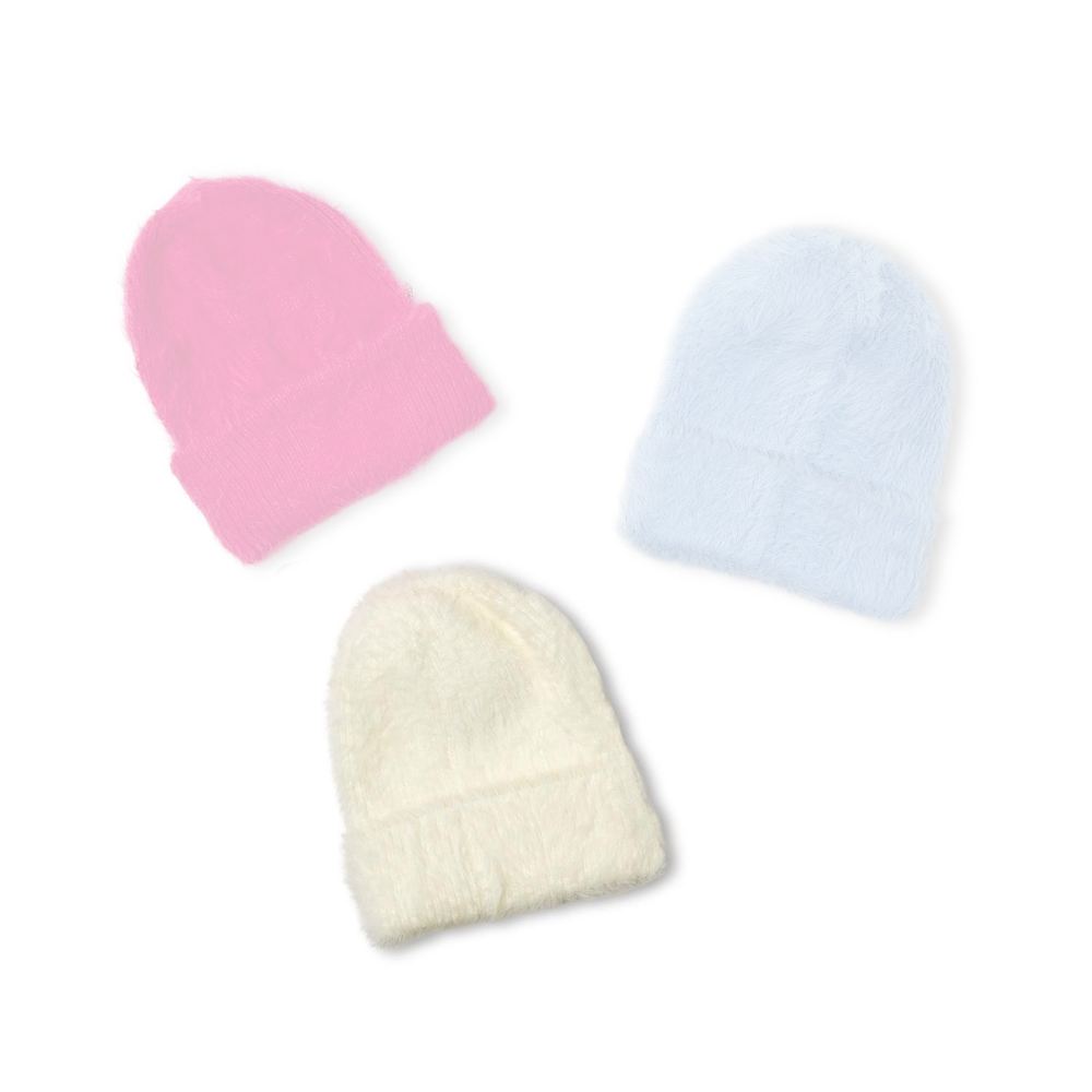 Two's Company Headliner Faux Angora Beanie with Cuff