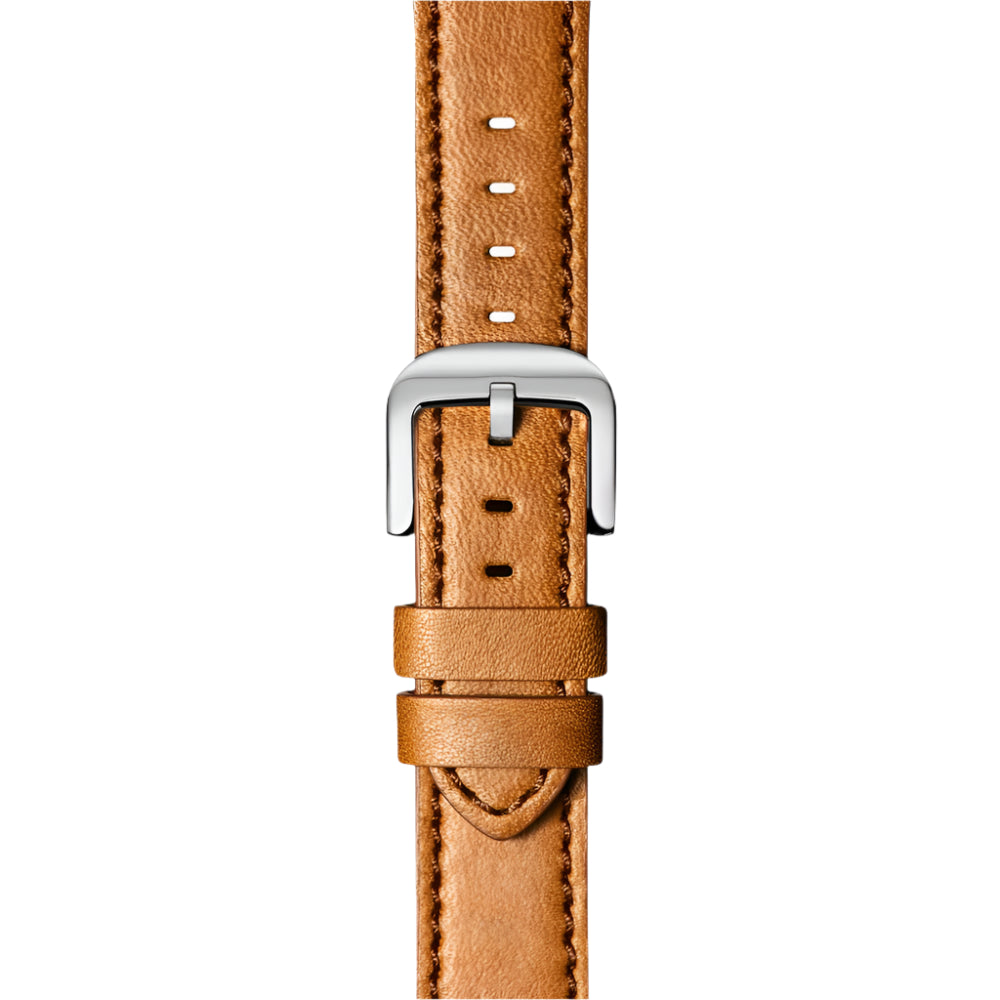 Shinola 22mm Bourbon Leather Watch Strap