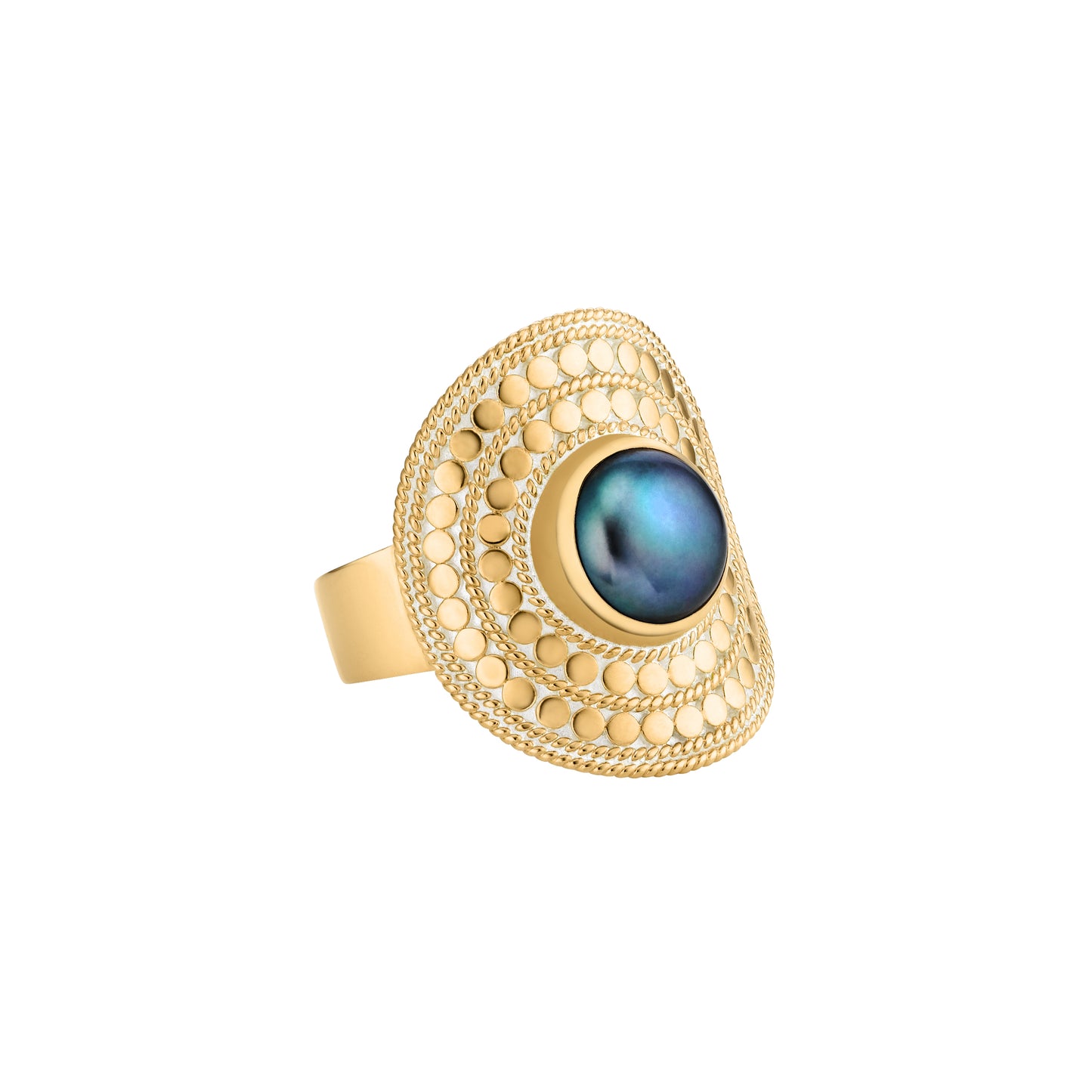 Anna Beck Blue Pearl Shield Ring