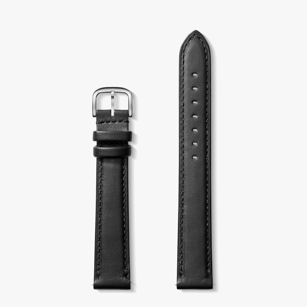 Shinola 18mm Black Leather Strap - 110x70mm