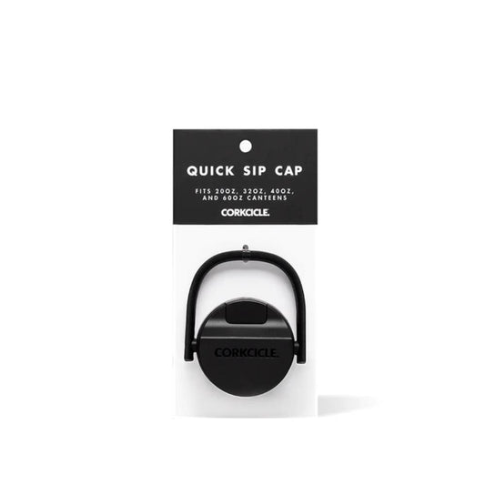 Corkcicle Quick Sip Cap - 20oz 32oz 40oz 60oz - Black