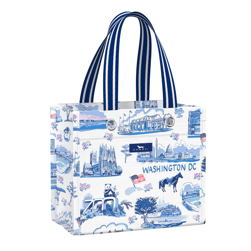 Scout Small Gift Bag - Washington DC Toile