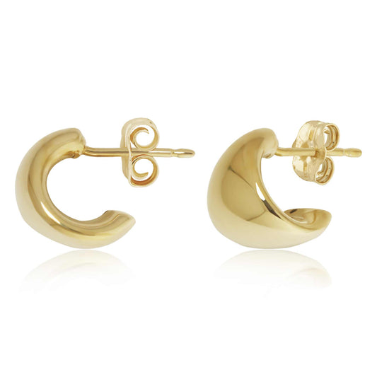 14k Gold Tapered Cuff Earrings
