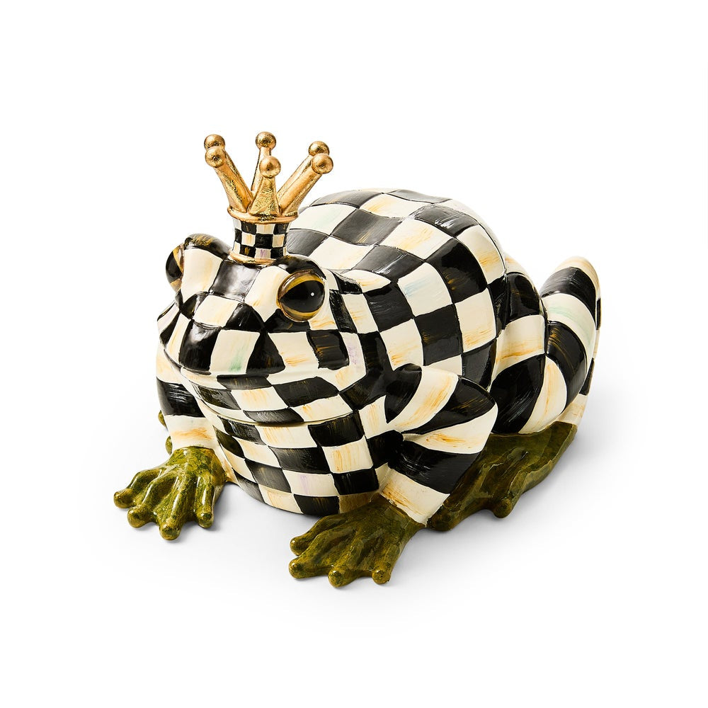 MacKenzie-Childs Courtly Check Frog Hide-A-Key