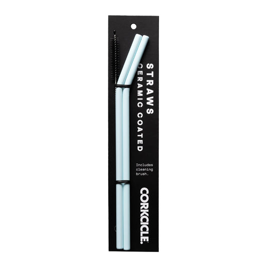 Corkcicle Ceramic Coated Straw Set