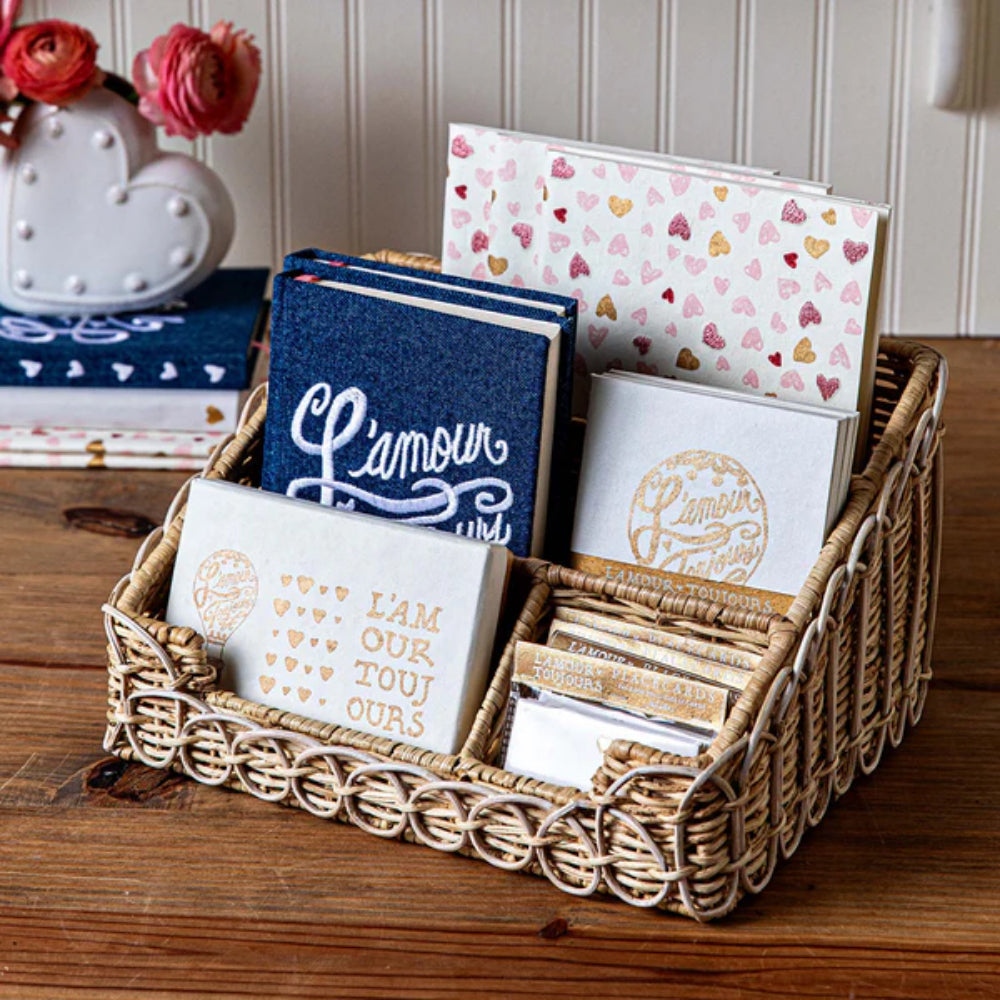 Juliska Love You More 7" x 10" Paper Journal - Pink