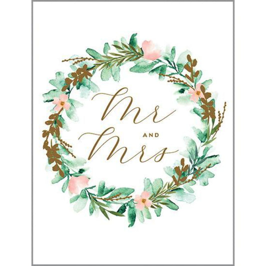 Gina B Designs Wedding Greeting Card - Laurel Wreath