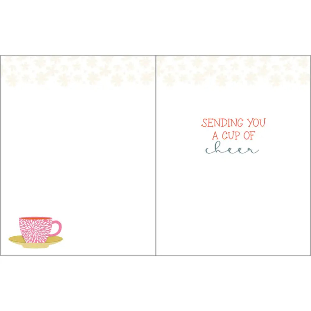 GINA B DESIGNS Tea Pot Get Well Greeting Card