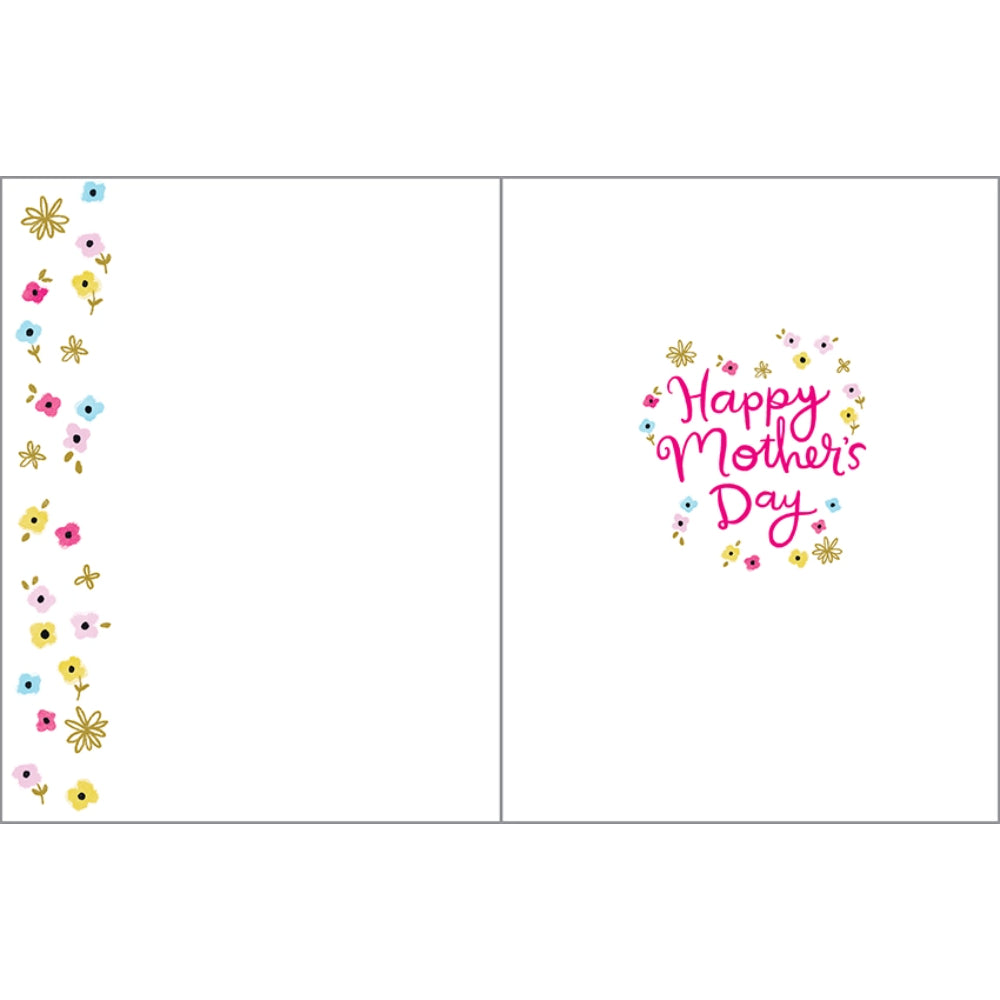 Gina B Designs Mother's Day Greeting Card - Mom Flower Border